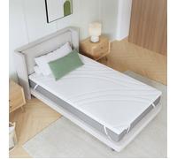 Novilla Surmatelas en Mousse à Mémoire de Gel 120x190cm, 5 cm Surmatelas Mousse Confort, Housse Respirante et Douce, Housse Zippée