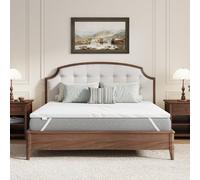 Novilla Surmatelas en Mousse à Mémoire de Gel 120x190cm, 5 cm Surmatelas Mousse Confort, Housse Respirante et Douce, Housse Zippée Lavable, Système antidérapant, Emballage sous Vide