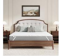 Novilla Surmatelas en Mousse à Mémoire de Gel 120x190cm, 7,5 cm Surmatelas Mousse Confort, Housse Respirante et Douce, Housse