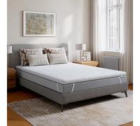 Novilla Surmatelas Mémoire de Forme 140x200 cm,5cm Mousse Gel Aérée et Soutien, Housse Tricotée Lavable et Antidérapante, Certifié Oeko-TEX, Confort Moelleux et Respirant