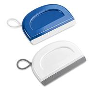 Novocloud Lot de 2 Raclette à Verre Professionnel, Raclette de Douche Silicone pour Vitre et Nettoyage, Raclette Cuisine Matériau TPR et PP, Nettoyage sans Traces Design Ergonomique