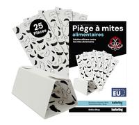 Novokill Piège à Mites Alimentaires 25 pièces - Piège à phéromones sans Poison Contre Les Mites Alimentaires - Effet à Long Terme 3 Mois - sans Danger pour Les Animaux domestiques