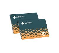 NOVOO Air Tag Card Wallet Tracker Thin 1,6 mm, Smart Card Slim, Batterie 6 Ans, Compatible Apple Où est (iOS Only), Bluetooth GPS, Localisateur de Portefeuille, valises, passeports, 2 Paquets