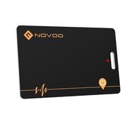 NOVOO Carte Tracker Portefeuille Rechargeable, Traceur de Bagages Ultra-Mince, Charge sans Fil, Carte de Suivi Bluetooth (Uniquement pour iOS, Apple Find My), Étiquette GPS Anti-Perte pour Passeports