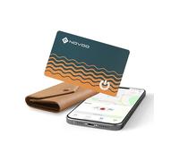 NOVOO Localisation d'articles Air Tag 1,6 mm Mince 6 Ans Traceur Carte Compatible avec App Localiser (iOS Uniquement), Bluetooth Traqueur pour Portefeuille, Étiquette de Bagage, Passeport