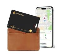 NOVOO Traceur de Cartes Rechargeable, Chargement Sans Fil, Ultra-fin pour Portefeuille Bagages (iOS uniquement), Suivi Bluetooth Compatible avec Apple Find My Tag, GPS, Anti-perte de Passeport Sac Clé