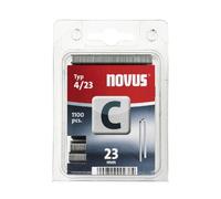 Novus 042-0392 Blister de 1100 Agrafes dos étroit 4/23 mm Rouge