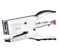 Novus B39 Pince Agrafeuse Chrome - 50 Feuilles, gris | Enclume réversible agrafage/épinglage, chargement bouton poussoir, compatible agrafes 24/6-26/8
