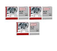 Novus Lot de 3 paquets de 1000 agrafes n° 10 pour B 10 FC, 10 FC Professional, 10 Professional, 100EL, 10EL (3, paquets de 1000 | n° 10 super)