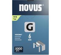 Novus Tools 042-0765 Agrafes fil plat Type 11 5000 pc(s) Dimensions (L x l) 6 mm x 10.6 mm