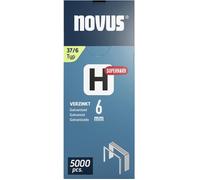 Novus Agrafes en fil fin Type 37 042-0770 - 6 x 10,6 mm - galvanisées - boîte 5000 pièces