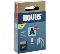 Novus Agrafes fil fin Type 53 042-0775 – 8 x 11,3 mm – 1800 pièces – galvanisées