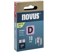 Novus Agrafes fil plat Type 53F 042-0790 – galvanisées 10 x 11,3 mm – 600 pièces