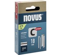 Novus Tools 042-0802 Agrafes à dos étroit Type 4 1000 pc(s) Dimensions (L x l) 18 mm x 6.1 mm