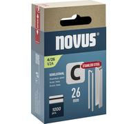 Novus Tools 042-0805 Agrafes à dos étroit Type 4 1000 pc(s) Dimensions (L x l) 26 mm x 6.1 mm