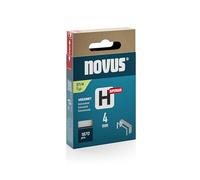 NOVUS TOOLS Agrafes en fil fin de type 37, longueur 4 mm, 1870 pièces | Agrafes galvanisées pour agrafeuse marteau │ Idéales pour la fixation d'étoffes, de moquettes ou de baguettes fines