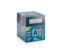 NOVUS TOOLS Agrafes en fil fin de type 53, longueur 14 mm, 5000 pièces | Agrafes galvanisées pour la fixation de tissus, cuir, moquettes ou grillage | Idéal pour capitonnage, bricolage et décoration