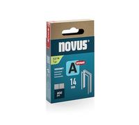 NOVUS TOOLS Agrafes en fil fin de type 53, longueur 14 mm, 800 pièces | Agrafes galvanisées pour la fixation de tissus, cuir, moquettes ou grillage | Idéal pour capitonnage, bricolage et décoration