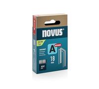 NOVUS TOOLS Agrafes en fil fin de type 53, longueur 18 mm, 800 pièces | Agrafes galvanisées pour la fixation de tissus, cuir, moquettes ou grillage | Idéal pour capitonnage, bricolage et décoration