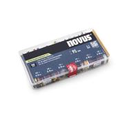 NOVUS TOOLS Coffret avec 196 gaines thermorétractables, Ø 2 à 12 mm, 95 mm | Idéal pour réparer et isoler les câbles et protéger les tuyaux en plastique, en électricité, automobile et modélisme