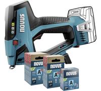 Novus Tools J-550 031-0373 Agrafeuse sans fil pour type d'agrafe Type 37, Type 53 Longueur de l'agrafe 6 - 14 mm sans batterie