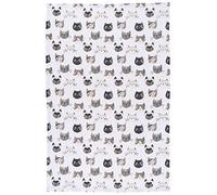 Now Designs Torchon de Cuisine en Coton, imprimé Chats Miaou, 1 pièce
