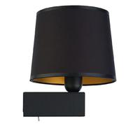 Nowodvorski-lighting Applique murale tissu - Noir