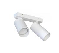 Euluna Spot pour plafond Mono II, à 2 lampes, blanc, 31 cm de long, GU10 II Nowodvorski Lighting, dimmable, blanc, Salon / Salle à manger, Métal, Moderne