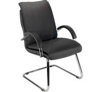 NOWY NADIR SW - Chaise visiteur NOWY STYL Nadir Steel noir imitation cuir