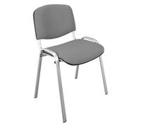 NOWY STYL Chaise Conférence Classique Pieds alu (Gris)