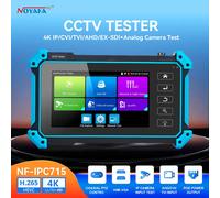 NOYAFA 5.4 pouces CCTV IPC testeur 8MP AHD CVI TVI testeur de caméra VGA HDMI entrée caméra surveillance de sécurité Test de câble réseau NF-IPC715