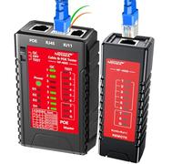 NOYAFA Testeur de câble réseau NF-468S pour RJ45, RJ11, RJ12, CAT5, CAT6, CAT7, STP/UTP, traceur de câble, testeur de continuité, capacité POE, ligne téléphonique Cat3, testeur Ethernet, outils de