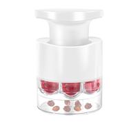 Noyaux de cerises multifonctionnels, 7 trous à bouton-poussoir aubépine - Ustensiles de cuisine, aide à retirer les noyaux multifonctions pour confitures, raisins, desserts, dattes rouges