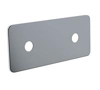 NOYON & THIEBAULT Cache chromé double pour platine Sécable entraxe 150 mm - finition impeccable pour robinetterie douche | baignoire | lavabo