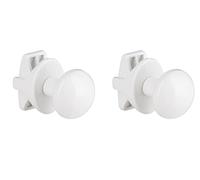 NOYON & THIEBAULT Patère pour sèche-serviette à tête ronde (lot de 2) en Métal Minimaliste