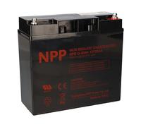 NPP AGM NPD 12-20 Batterie au plomb 12 V 20 Ah résistante aux cycles comme Kung Long WP18-12NE, Kung Long WP22-12NE, Q-Batteries 12LCP-23 - Longue durée - Sans entretien