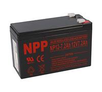 NPP Batterie au plomb 12 V 7,2 Ah 4,8 mm Faston Lead-Acid AGM Batterie compatible 7 Ah, 7,5 Ah, 8 Ah, 9 Ah USV Solaire, modélisme solaire