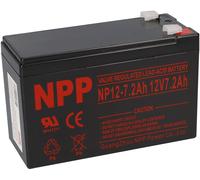 NPP Batterie au Plomb AGM NP12-7.2 12V 7,2Ah Conduire Comp, 7Ah 7,5Ah 8Ah
