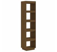 Nqyjm Bibliothèque/Cloison Marron Miel 40x35x167 cm Pin Solide Salon | Étagère sur Pied Meuble de Rangement, Armoire avec Compartiments pour Bureau, Salle à Manger, Chambre à Coucher