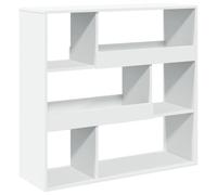 Nqyjm Cloison de Séparation Blanc 100x33x94,5 cm Bois d'ingénierie Salon | Bibliothèque Étagère sur Pied Meuble de Rangement, Armoire avec Compartiments pour Bureau, Salle à Manger, Chambre