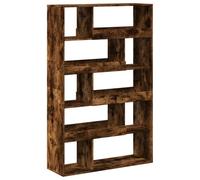 Nqyjm Cloison de Séparation chêne fumé Bois d'ingénierie Salon L3309496H | Bibliothèque Étagère sur Pied Meuble de Rangement, Armoire avec Compartiments pour Bureau, Salle à Manger, Chambre