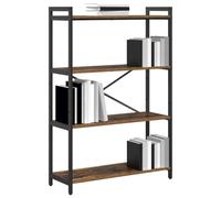 Nqyjm Étagère 80x30x120 cm Bois d'ingénierie Bois Ancien Salon | Bibliothèque sur Pied Meuble de Rangement, Armoire avec Compartiments pour Bureau, Salle à Manger, Chambre à Coucher