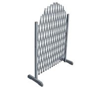 Nqyjm Panneaux de Clôture Décorative Clôture en Treillis Bois de Sapin Massif 1,8x1 m Gris, Barrière pour Animaux pour Extérieur, Cour, Terrasse et Jardin