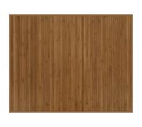 Nqyjm Salon Tapis Rectangulaire Marron 80x100 cm Bambou | Tapis Intérieur pour Cuisine, Buanderie, Chambre, Entrée, Couloir, Facile à Nettoyer