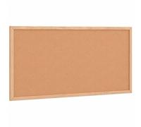 Nqyjm Tableau en Liège avec Cadre en Bois de Pin Massif 60x30 cm Maison | Panneau d'affichage Mural pour Couloir, Salon, Bureau et École, Notes, Photos, Courriers