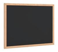 Nqyjm Tableau Noir avec Cadre Bois de Pin Massif Noir 40x30 cm pour Maison | Panneau Craie Mural pour Couloir, Salon, Bureau et École, Notes