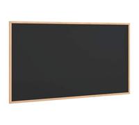 Nqyjm Tableau Noir avec Cadre en Bois de Pin Massif Noir 100x55 cm Maison | Panneau Craie Mural pour Couloir, Salon, Bureau et École, Notes