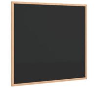 Nqyjm Tableau Noir avec Cadre en Bois de Pin Massif Noir 60x55 cm Maison | Panneau Craie Mural pour Couloir, Salon, Bureau et École, Notes