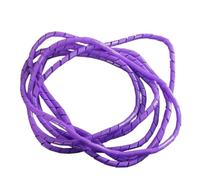 NRBMZYEN Manchon de câble en spirale 6/8/10mm pour câbles - Manchon d'enroulement de câble - Tube de gaine de manchon pour tuyau de faisceau de câbles (Couleur Violette, 6MM_5MÈTRES)