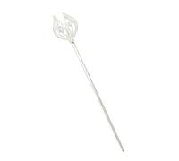 NRVTRE de Conte de fées en, Fleur, sceptres de, Silver | Bâton de cérémonie chatoyant avec décors en pour événements costumés, défilés de mode et scène de